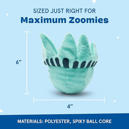 Barkbox Lady Liberty Ball Plush Dog Toy – 2-in-1 Squeaky and Crinkle Dog Toy with Plush Exterior and Textured Ball Core – Large Dog