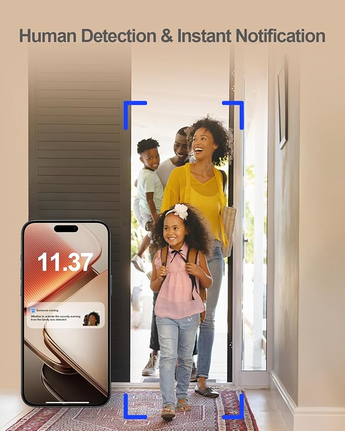 usogood 4MP Pet Camera with Phone App, 2.4G & 5G WiFi Indoor Security Camera for Home Security, 360° AI Motion Detection and Tracking, 2-Way Talk, Night Vision, Detection Alarm