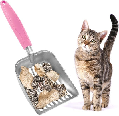 SunGrow Large Cat Litter Scoop, Life Transforming Cat Scooper, Reduces Hand Fatigue, Saves Clear Litter, Makes Scooping Faster and Easier