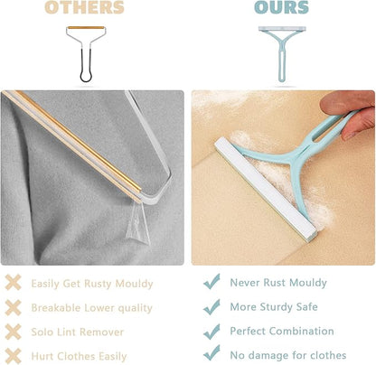 2Pack Pet Hair Remover - Dog & Cat Hair Remover, Premium Scraper Fur Removal Tool