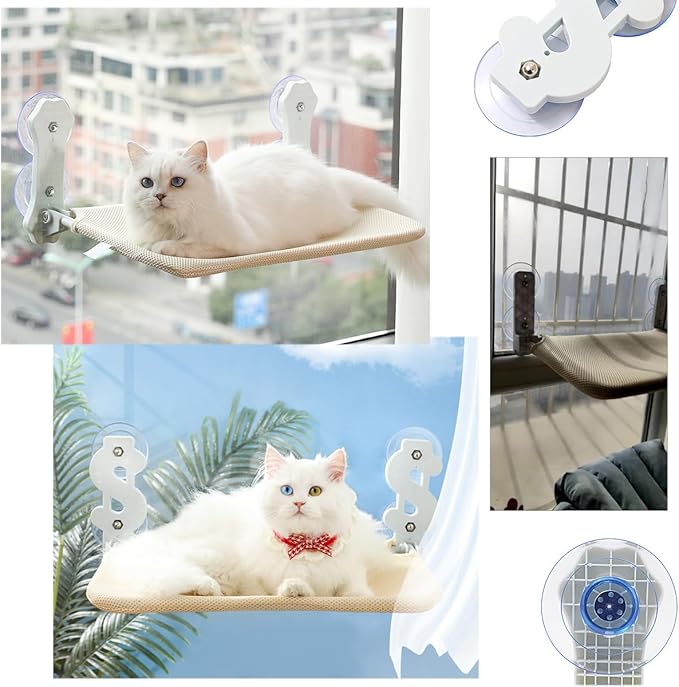 4 Pack Cat Window Perch Suction Cup Replacement with Screws 85mm Sturdy Strong Hanging Holder Suction Cups for Cat Window Perch Cordless Hammock Foldable Cats Bed Seat