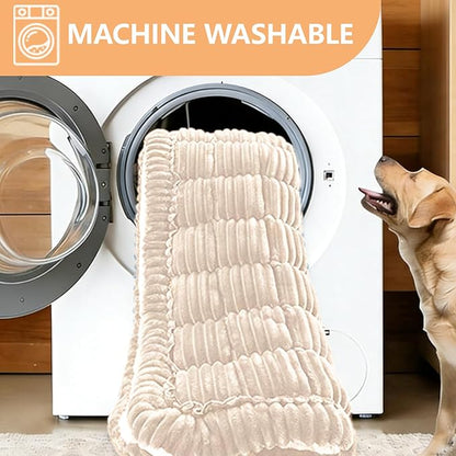 2-in-1 Dog Car Seat Cover & Dog Car Pet Bed Mat for Back Seat, Waterproof Pet Hammock with Soft Plush Cushion, Nonslip Backseat Protector for Dogs, Fits Cars SUVs Trucks