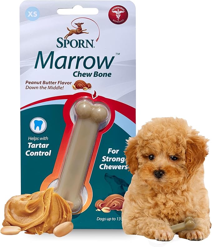 Sporn Marrow Chews Peanut Butter XS, Brown