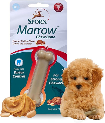 Sporn Marrow Chews Peanut Butter XS, Brown