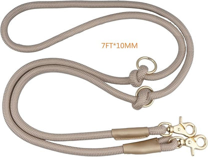 Hands Free Dog Leash 7FT, Nylon Rope Waist Leash for Dog Walking Running