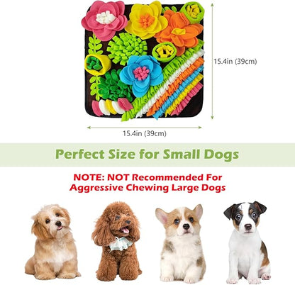 KeeKit Snuffle Mat for Dogs, Interactive Slow Feeding Mat for Small & Medium Breeds, Encourages Natural Foraging Skills, Mental Stimulation, Foraging Mat for Dogs Cats Rabbits