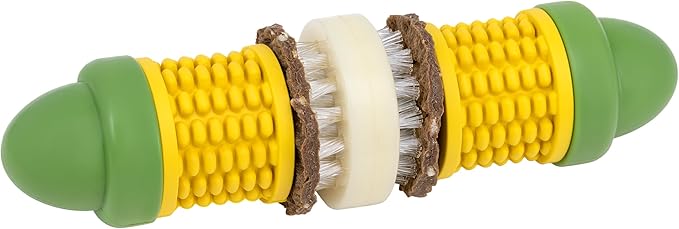 PetSafe Busy Buddy Cravin' Corn - Adjustable Slow Feeder Toy with Refillable Treat Rings - Cleans Teeth & Gums, Cures Boredom & Slows Down Eating Habits - Small/Medium- for Dogs 25-50 lb