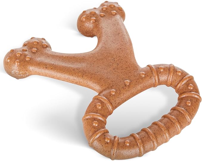 American Kennel Club AKC Training Wood-Infused Dog Chew Toy – Moderate Chewers, Durable & Long-Lasting, Chicken Scented, Supports Dental Health – Multiple Shapes
