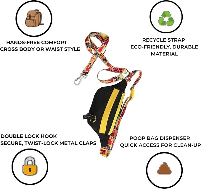 Pawlook Hands-Free Dog Walking Belt Bag