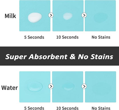 Dog Food Mat - Absorbent Cat Mat for Food and Water, No Stains Pet Feeding Bowl Mat, Easy to Clean Pet Placemats, Quick Dry Dog Water Dispenser Mat for Messy Drinkers | Paw Teal 12"x 19"