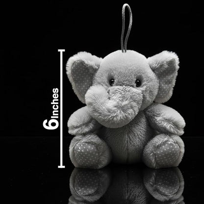 Elephant Dog Toy | Squeaky Elephant | Plush Elephants Dogs Toys | Stuffed Squeaky Chew Dog Toy | Realistic Animal Dogs Toys | Interactive Squeaky Elephants | Small/Medium Breed | Grey | 6"
