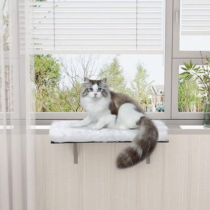 COZIWOW Window Cat Hammock - Indoor Cat Bed for Window Sill, White