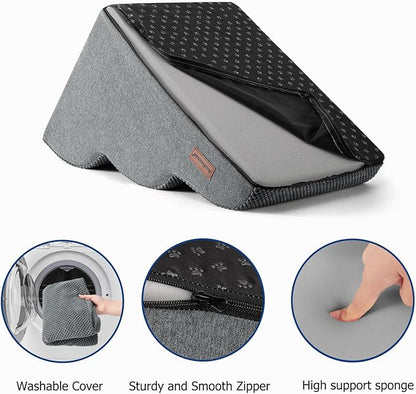 Dog Ramp and Stairs for Small Dogs & Cats,3-Step Pet Stairs for Couch Sofa and Chair,Indoor Anti-Slip Dog Stairs for Old Cats and Puppy