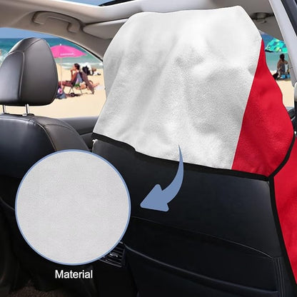 SEANATIVE Canadian Flag Car Seat Covers Easy Install Car Seat Towel Covers Scratch-Resistant Seat Cushion Protectors for Dogs, Kids, Beach Absorbent Sports Towel