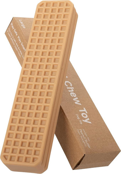 Durable Chew Toy for Large Dogs - Peanut Butter Flavor Dental Chew Toy, Long-Lasting Nylon for Aggressive Chewers, Reduces Tartar and Plaque