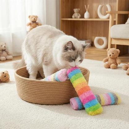 Cat Toys Pillows 6Pcs Catnip Kicker Toys for Cats Promotes Kitty Exercise