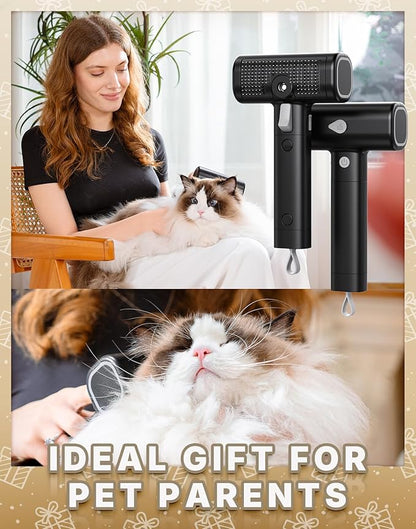 Pet Steam Brush for Indoor Cats & Dogs Grooming, Spray Hair Removal Comb for Massaging, Deshedding & Dander, Water Brush for Long & Short Haired Pets Spritz Defur Comb