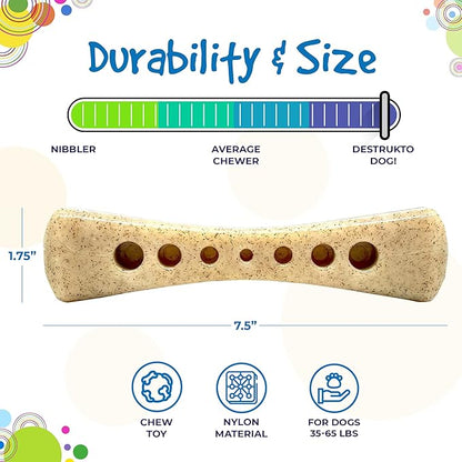 SodaPup Mod Bone – Durable Dog Chew Toy and Treat Dispenser Made in USA from Non-Toxic, Pet Safe, Food Safe Nylon Material for Mental Stimulation, Clean Teeth, Fresh Breath, Problem Chewing, & More