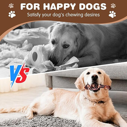 Tough Dog Toys for Aggressive Chewers 2 Pack, Indestructible Dog Toys to Keep Them Busy, Beef Flavor Nylon Dog Chew Toys for Large Dogs