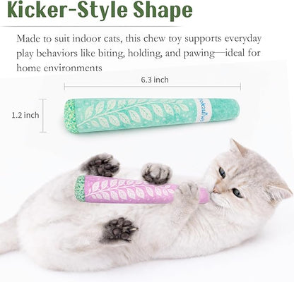 Catnip Toys for Cats, Kicker Style Cat Toys for Indoor Cats with Extra Strong Catnip, Interactive Cat Toys Set, Funny Plush Kitten Teething Toy for Cat Lovers(3 Pack)