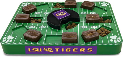 Pets First NCAA LSU Tigers Puzzle Toy, Puzzle Treat Dog Toy, Interactive Dog Treat Toy, Dog Puzzle Fedding Slow Toy