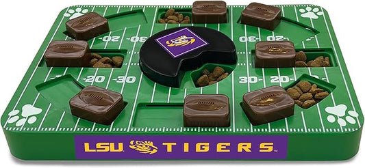 Pets First NCAA LSU Tigers Puzzle Toy, Puzzle Treat Dog Toy, Interactive Dog Treat Toy, Dog Puzzle Fedding Slow Toy