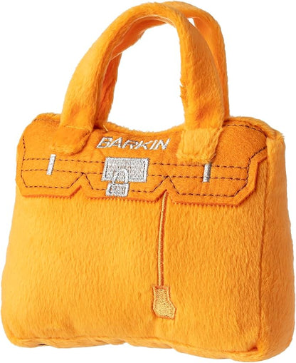 Haute Diggity Dog Barkin Bag, Plush Designer Dog Toys with Interactive Squeaker, Stimulating Pet Enrichment, Machine-Washable & Safe Materials for All Breeds, One Size