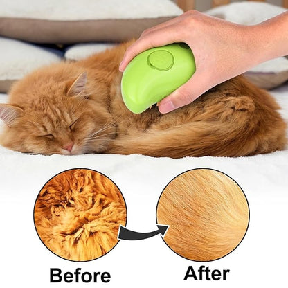 2024 Multifunctional Pet Grooming Brush - 3-in-1 Detangling and Massage Comb for Removing Loose Hair from Cats and Dogs (Banana) (Banana)