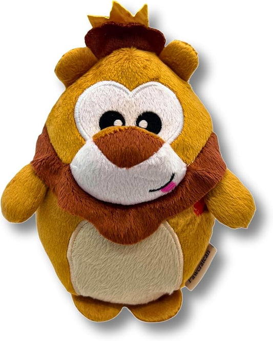7" Squeaky Plush Toy for Puppies Small Dogs Self Etertainment Washable Soft Made [PET ONLY] (Lion)