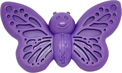 SodaPup Butterfly – Durable Dog Chew Toy Made in USA from Non-Toxic, Pet Safe, Food Safe Nylon Material for Mental Stimulation, Clean Teeth, Fresh Breath, Problem Chewing, Calming Nerves & More