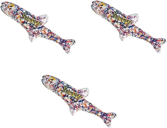 Yeowww! Pollock Fish Catnip Toy, 3 Pack
