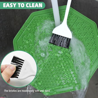Excellent Slow Feeder Dog Bowl, prevent bloat or choking, Fun Alternative Dog Slow Feeding Bowl for Small Medium Size Dogs,dog food slow feeder bowl/licking mat set(Green Set)