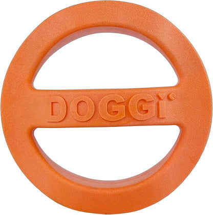 Van Ness Pets Doggi Catch and Carry Flying Disc Floating Dog Toy, Small, Orange