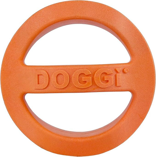 Van Ness Pets Doggi Catch and Carry Flying Disc Floating Dog Toy, Small, Orange