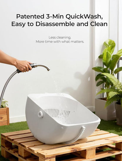 Automatic Self Cleaning Cat Litter Box, Smart Toilet App Control, 360° Dual Safety with 10 Sensors, Auto Leveling 72L Large Litter Box for Multiple Cats, 3 Odor Control, 2.4G&5G WiFi, 6" LED Display