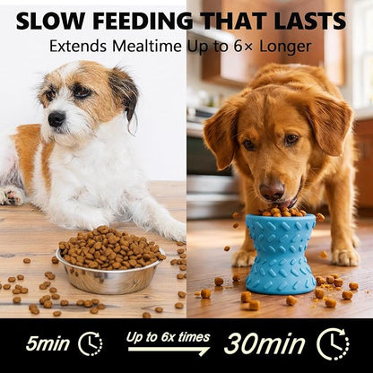 Dog Puzzle Toy – Treat-Dispensing Dog Toy to Keep Dogs Busy, Interactive Dog Toy for Mental Stimulation & Boredom Relief,Slow Feeder Dog Toy for Small & Medium Dogs