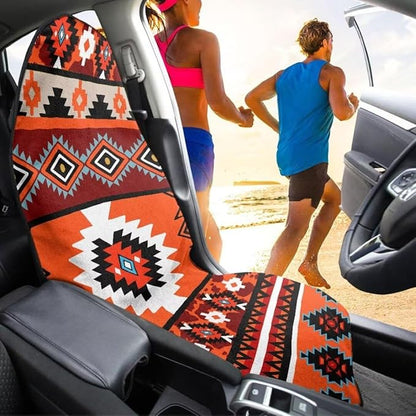Coldinair Southwest Indian Antique Waterproof Towel Car Seat Covers,Beach Sweat Car Seat Protector Front Seats Only Universal Fit for Trucks