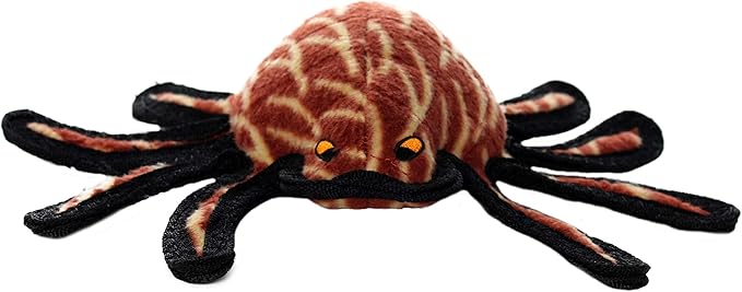 TUFFY - World's Tuffest Soft Dog Toy - Desert - Multiple Layers. Made Durable, Strong & Tough. Interactive Play (Tug, Toss & Fetch). Machine Washable & Floats (Spider, Large 2 Pack)