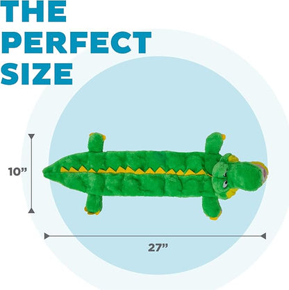 Outward Hound Squeaker Matz Plush Gator Dog Toy, XL