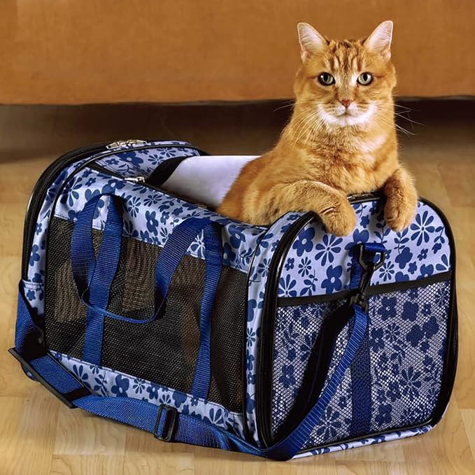 Soft-Sided Kennel Pet Carrier for Small Dogs, Cats, Puppy, Airline Approved Cat Carriers Dog Carrier Collapsible, Travel Handbag & Car Seat