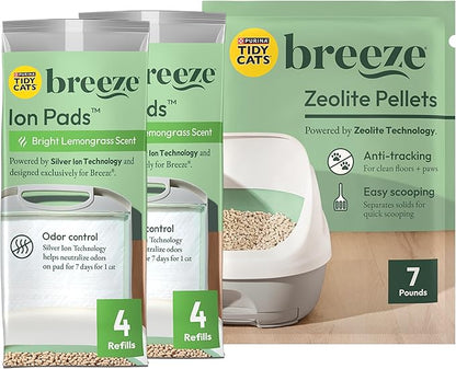 Purina Tidy Cats Breeze Litter System Cat Refill Bundle - 7.91 lb. Box