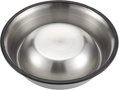 Juvale Stainless Steel Dog Bowls Set - Nonslip Dog Water Bowl Base - Dual Food & Water Pet Dishes - Dishwasher Safe Cat Dish - Pack of 2, 10 in Diameter
