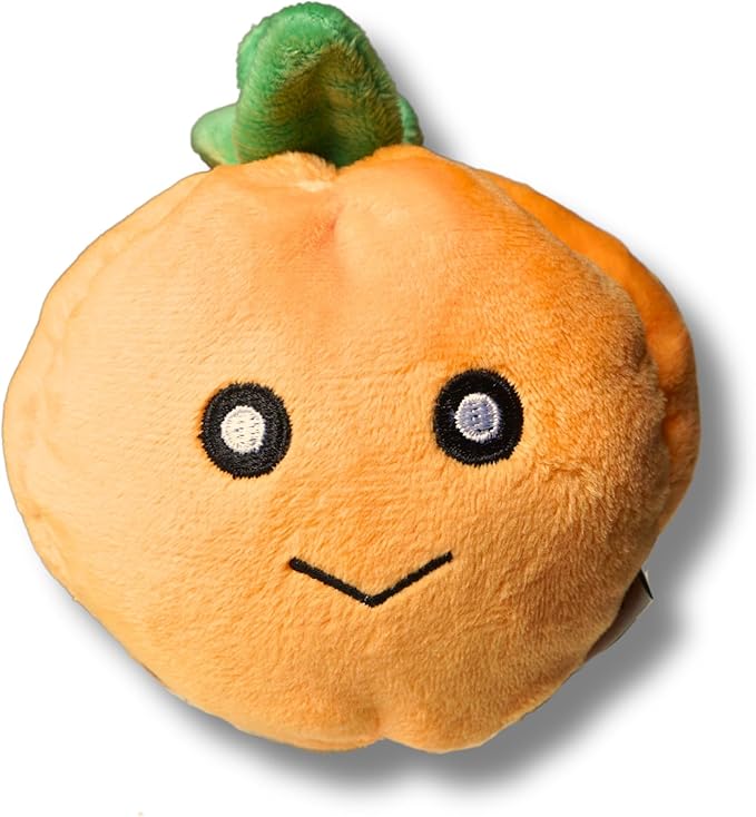 7" Squeaky Plush Toy for Puppies Small Dogs Self Etertainment Washable Soft Made [PET ONLY] (Little Pumpkin)