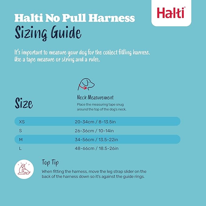 Halti No Pull Harness - Stop Your Dog Pulling on the Leash. Adjustable, Lightweight and Easy to Use. Reflective Dog Training Harness for Medium Dogs (Size M, Black)