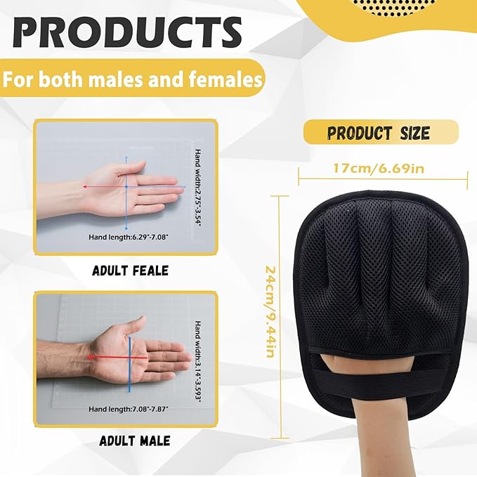 Pet Hair Removal Glove, Upgraded Five-Finger Electrostatic Magic Brush Pet Hair Remover, Reusable Cat & Dog Hair Remover for Couch, Furniture (1PCS)