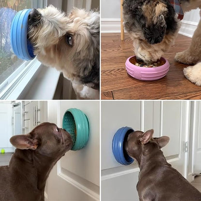 Dog Lick Bowl, Animire Freeze Lick Mat for Dogs, Non-Slip Slow Feeder Licking Bowl Enrichment Treat for Distraction Anxiety Relief, Food Grade Silicone, Dishwasher Safe(Teal,XL)