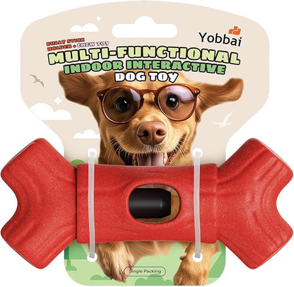 Bully Stick Holder for Large Dogs 55+ lbs – Heavy Duty Chew Toy & Anti-Choking Treat Holder, BPA-Free Adjustable Clamp for Aggressive Chewers, Dishwasher Safe, Promotes Dental Health