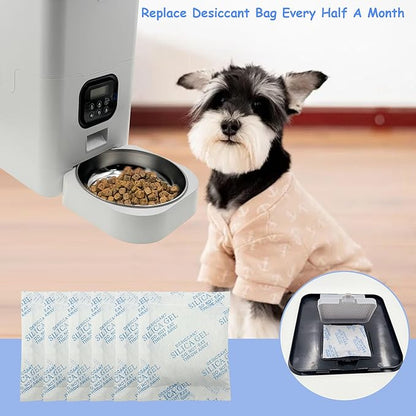 6-Pack Replacement Desiccant Bags for Voluas Automatic Pet Feeders Cat Dog Feeders Desiccant Bag (6)