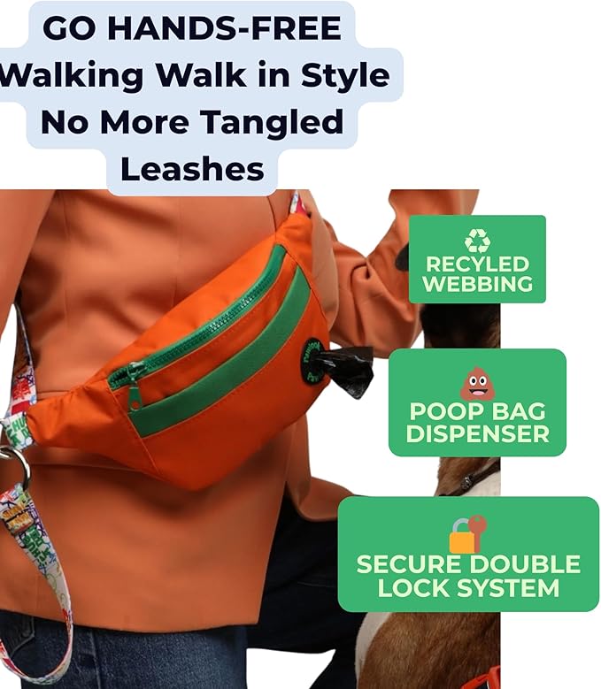 Pawlook Hands-Free Dog Walking Belt Bag