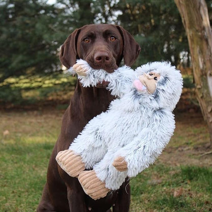Tall Tails Plush Rope Body Squeaker Dog Toys, Yeti
